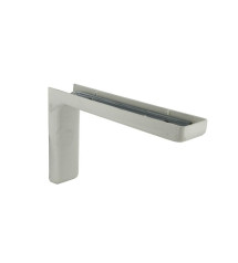 Equerre léonard acier plastifié Blanc H.11.4 X p.18 cm