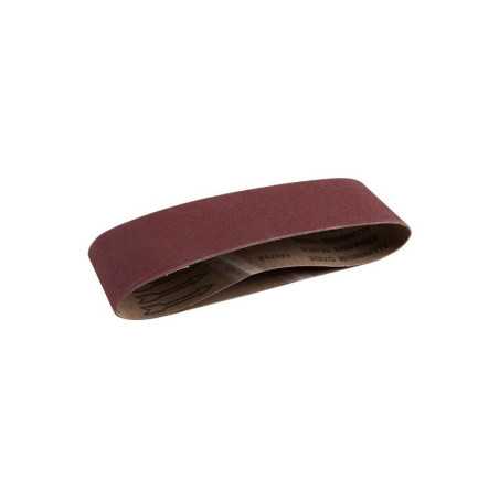 Lot de 2 bandes abrasives pour lime électrique 75 X 533mm Grains 80