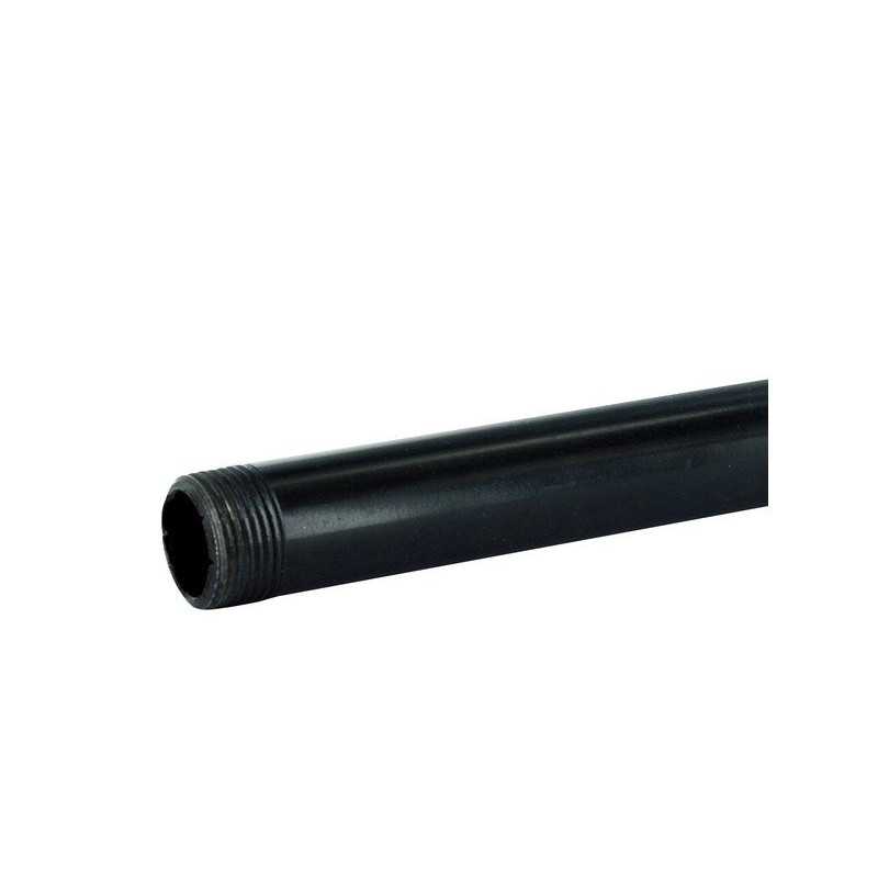Barre de penderie D25 mm rond noir 0.1 m