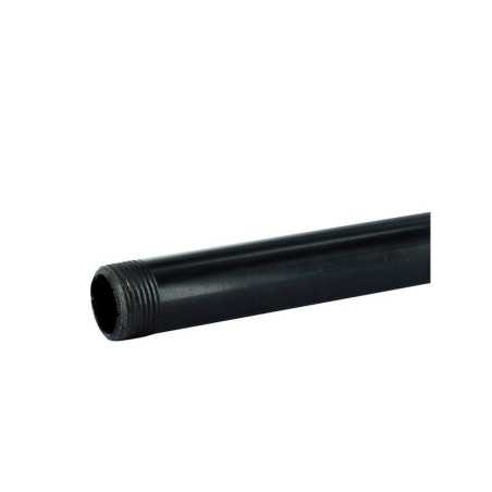 Barre de penderie D25 mm rond noir 0.1 m