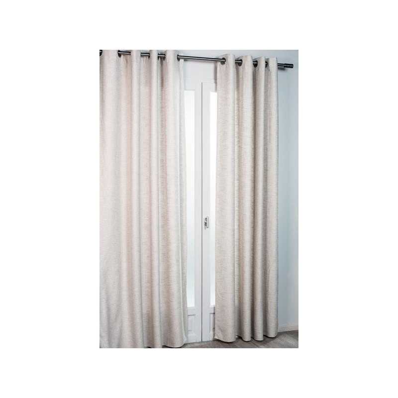 Rideau tamisant Whool beige L.140 X H.260 cm -  - meilleure qualité