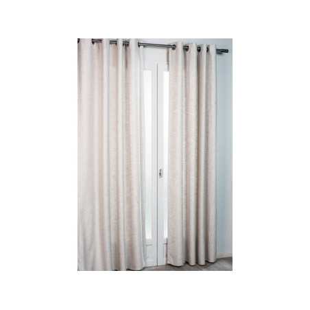 Rideau tamisant Whool beige L.140 X H.260 cm -  - meilleure qualité