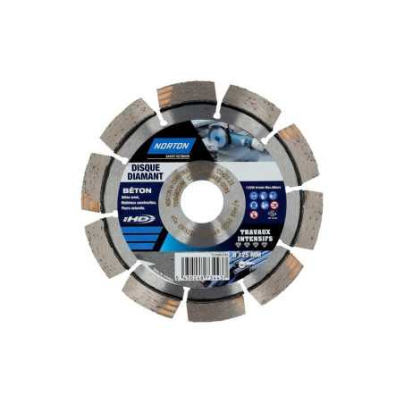 Disque diamant Intensif segmenté pourmatériaux de construction NortonDiam125Mm