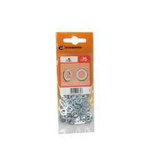 Rondelles acier carbone zingué Diam.5.3 Mm
