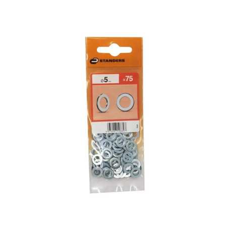 Rondelles acier carbone zingué Diam.5.3 Mm
