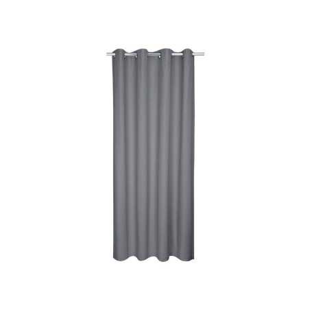 Rideau tamisant coton biologique Leya gris l.140 x H.280 cm -  - meilleure qualité