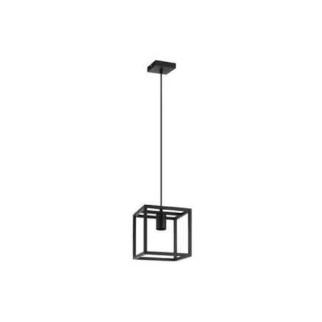 Suspension industriel en métal noir Eldrick 1 Lumière(S) D.20 Cm