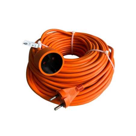 Rallonge électrique de jardin sans terre L.40m HO5VVF 2X1.5mÂ² orange