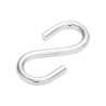 Lot de 4 Esses égales Ouvertes Acier Zingué Standers L.26 X L.14 X Ep.2.5 Mm