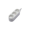 Multiprise filaire compact 3 prises blanc chacon