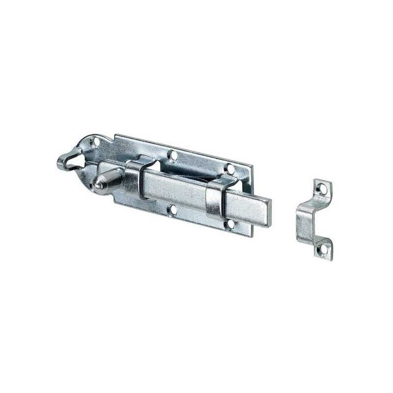 Verrou à  poussoir acier HETTIcH L.80 x l.25mm