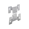 Lot de 2 raccords dassemblage acier zingue HETTICH l.100 mm