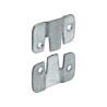 Lot de 2 raccords dassemblage acier zinguel.45 mm