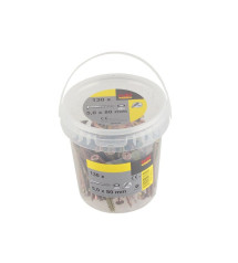 Seau 130 vis TF TX 5x80 mm + embout T25