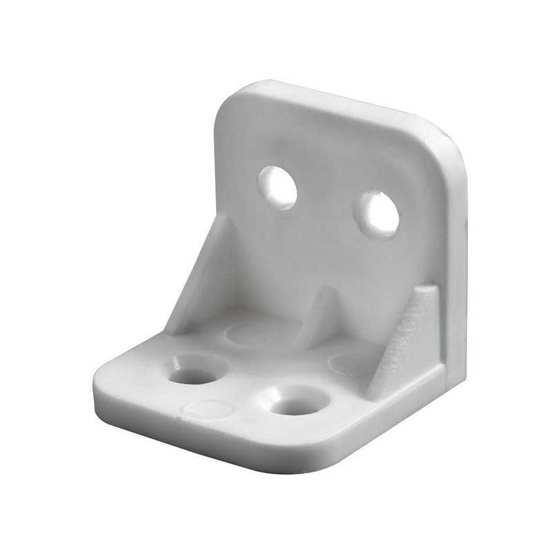 Equerre plastique blancL.30 mm x l.30 mm x H.3 cm