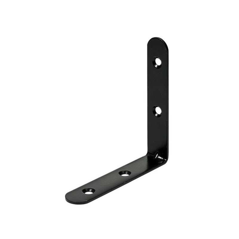 Equerre de chaise acier noirL.100 mm x l.20 mm x H.10 cm