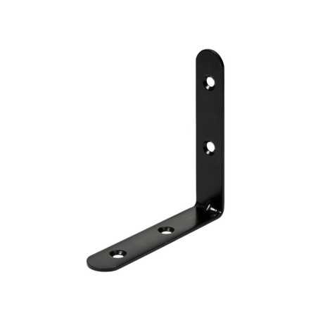Equerre de chaise acier noirL.100 mm x l.20 mm x H.10 cm