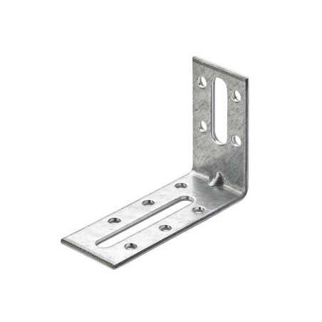 Equerre de reglage acier zingueL.80 mm x l.30 mm x H.5.5 cm