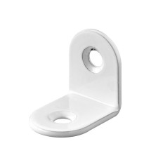 Lot de 10 équerres de chaise acier blancL.20 mm x l.15 mm x H.2 cm