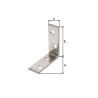 Equerre chaise 60X60X18 Inox