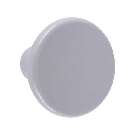 Lot de 6 boutons de meuble rond gris plastique H.27 X L.33 X P.33 Mm