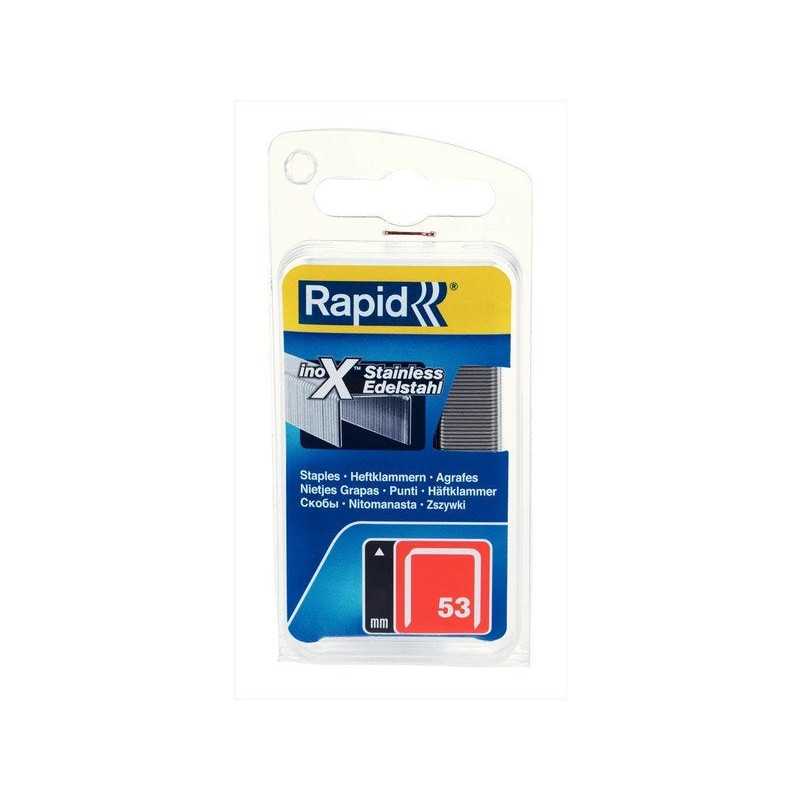 Lot de 1080 agrafes fil fin RAPID 53 8 mm