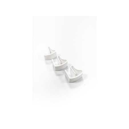 Lot de 3 supports sans perçage fenêtre pVc/Alu  blanc pour store vénitien -  - meilleure qualité