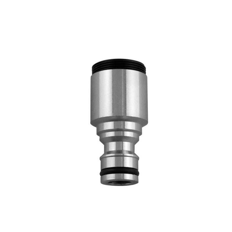 Raccord 2 en 1 + mousseur F22 M24 pour tuyau darrosage