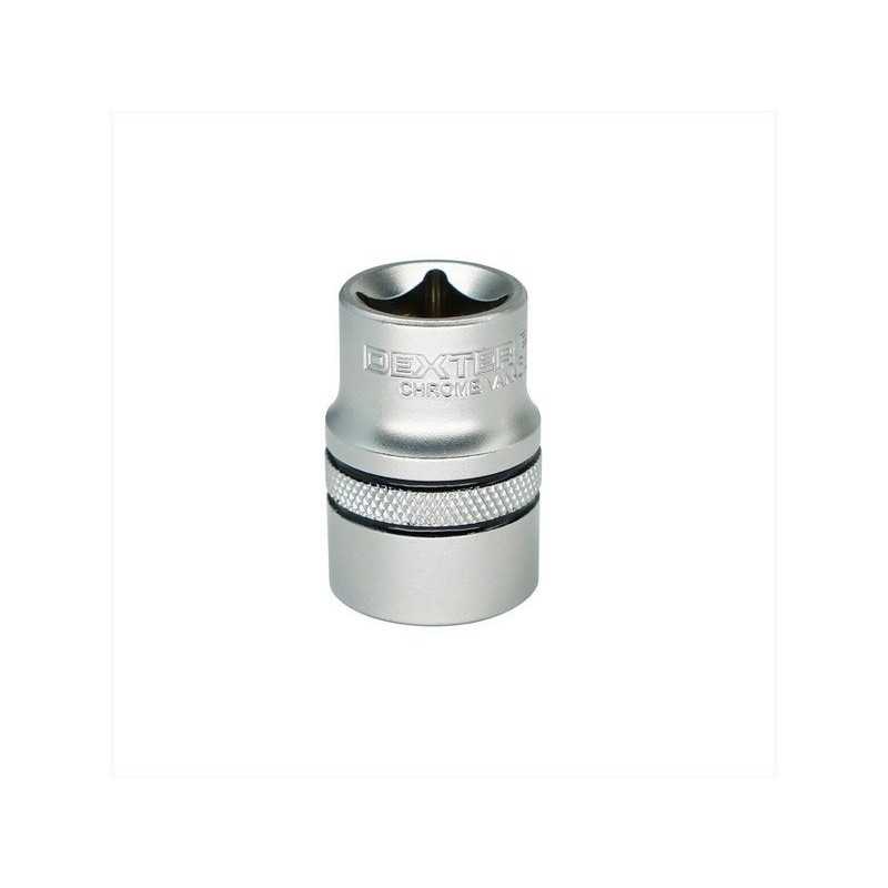 Douille 12 pans 1-2 en chrome vanadium DEXTER PRO diam. 18 mm