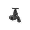 Robinet MyTube diamètre 25 mm noir