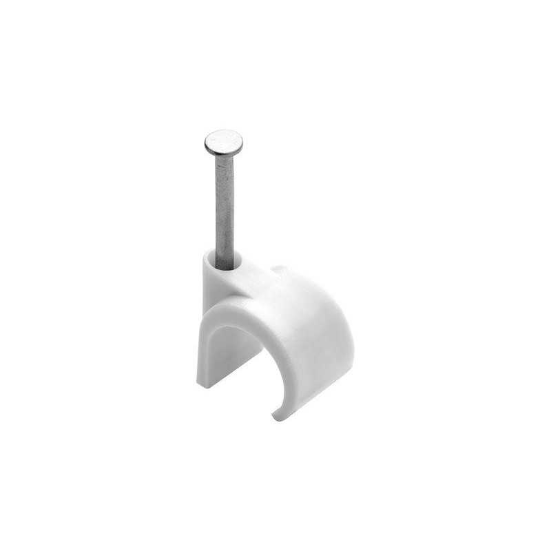 Lot de 50 attaches fils diamètre de 16 à  19 mm blanc