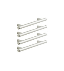 Lot de 4poignée Sara 128mmnickel brossé