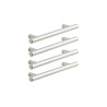 Lot de 4poignée Sara 128mmnickel brossé