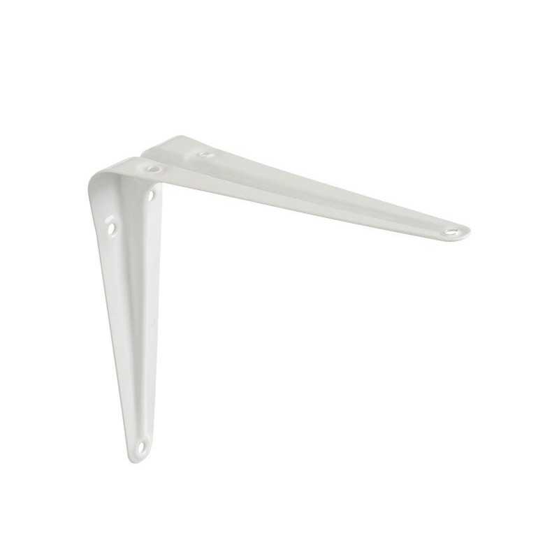 Equerre Normo en acier peint P.12.5 x H.15 cm blanc