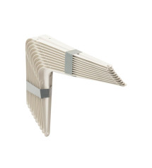 Lot 10 equerres normo 15X20cM BLANcHE