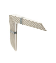 Lot de 10 équerres normo 25X30cm blanche