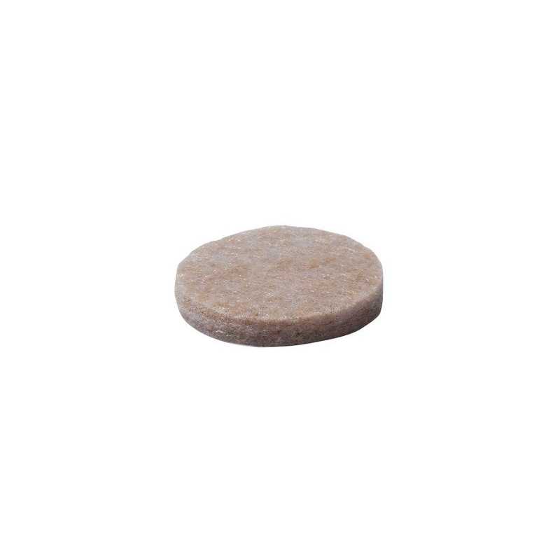 Lot de 16 patins feutre adhésif marron 22mm