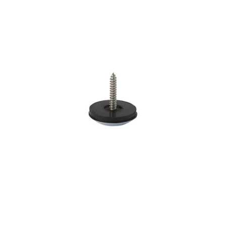Lot de 4 patins gliss+vis STANDERSmarron 25mm
