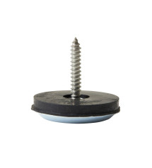Lot de 4 patins gliss+vismarron 30mm
