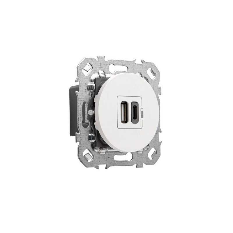Prise chargeur usb a+c à  assembler Lumia blanc