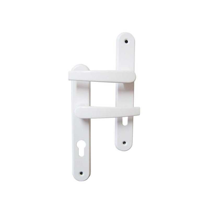 Chloe trou de cylindre en aluminium entraxe 195mm blanc