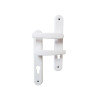 Chloe trou de cylindre en aluminium entraxe 195mm blanc