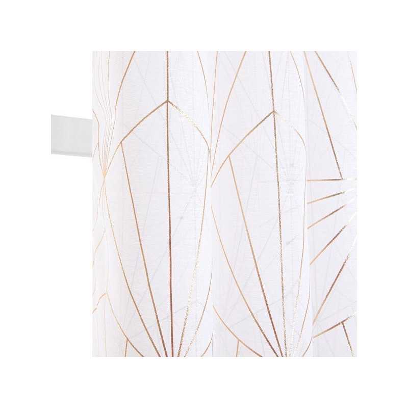 Voilage arda blanc doré 140 x 260 cm -  - meilleure qualité