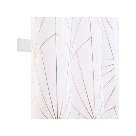 Voilage arda blanc doré 140 x 260 cm -  - meilleure qualité