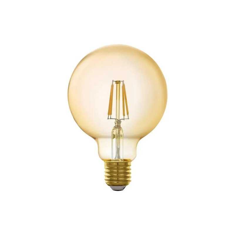 Ampoule connectée led ambré Globe 95mm E27 500Lm 45W variation de blancs