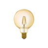 Ampoule connectée led ambré Globe 95mm E27 500Lm 45W variation de blancs