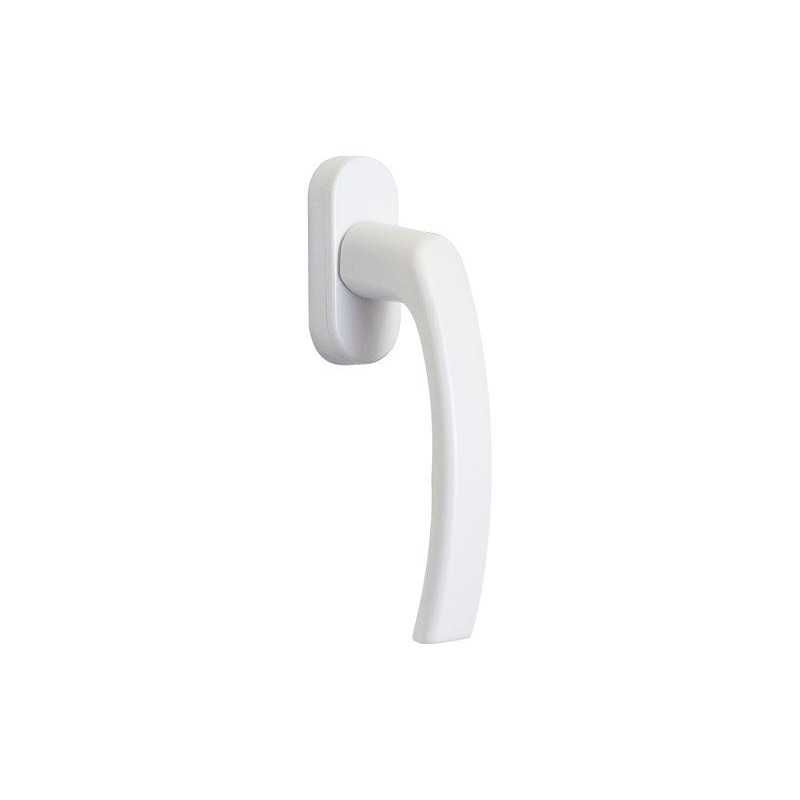 Poignée de fenêtre eva aluminium brillant blanc