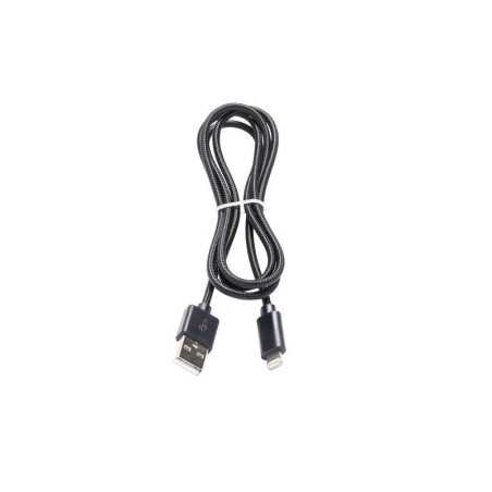 Câble usba-lightning 1m noir