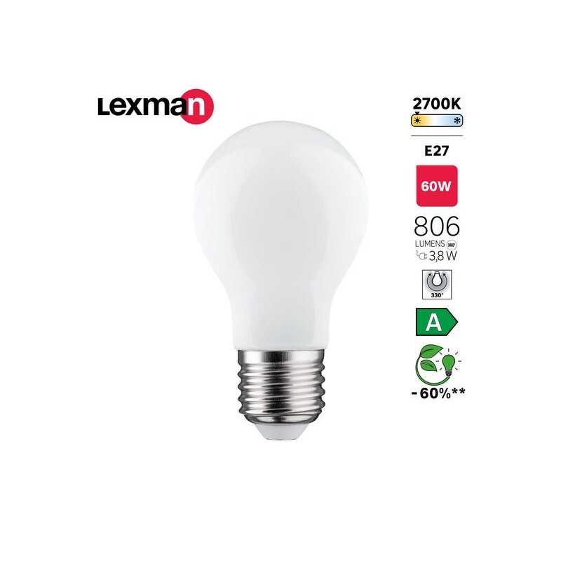 Ampoule led E27 806Lm 60W blanc chaud
