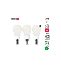 Lot de 3 ampoules led à  filamentE14 806Lm 3.8W